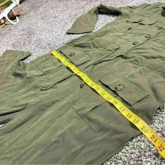 CCK Style Olive Green Parachute Cargo Jumpsuit NWT- Women’s Small/36 - Picture 5 of 11